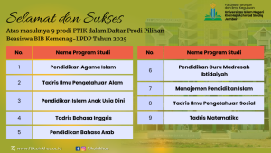 FTIK UIN KHAS Jember Cetak Prestasi: 9 Prodi Masuk List Beasiswa Indonesia Bangkit (BIB) 2025
